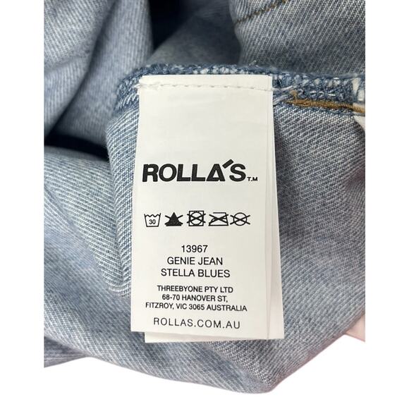 Rolla's Genie Super High Rise 80's Balloon Leg Stella Blue Denim Jeans Sz 26 NEW - Picture 15 of 16